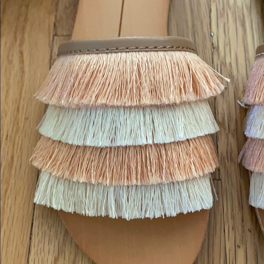 dolce vita fringe slide sandals - Picture 4 of 7